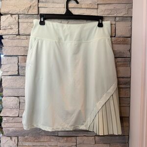 Mofiz Tennis Skort L Pleated Light Sea Green Zip Pocket Pickleball Golf Active